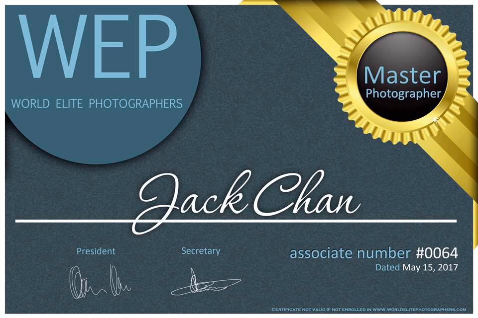 WEP Awards Master Photographer